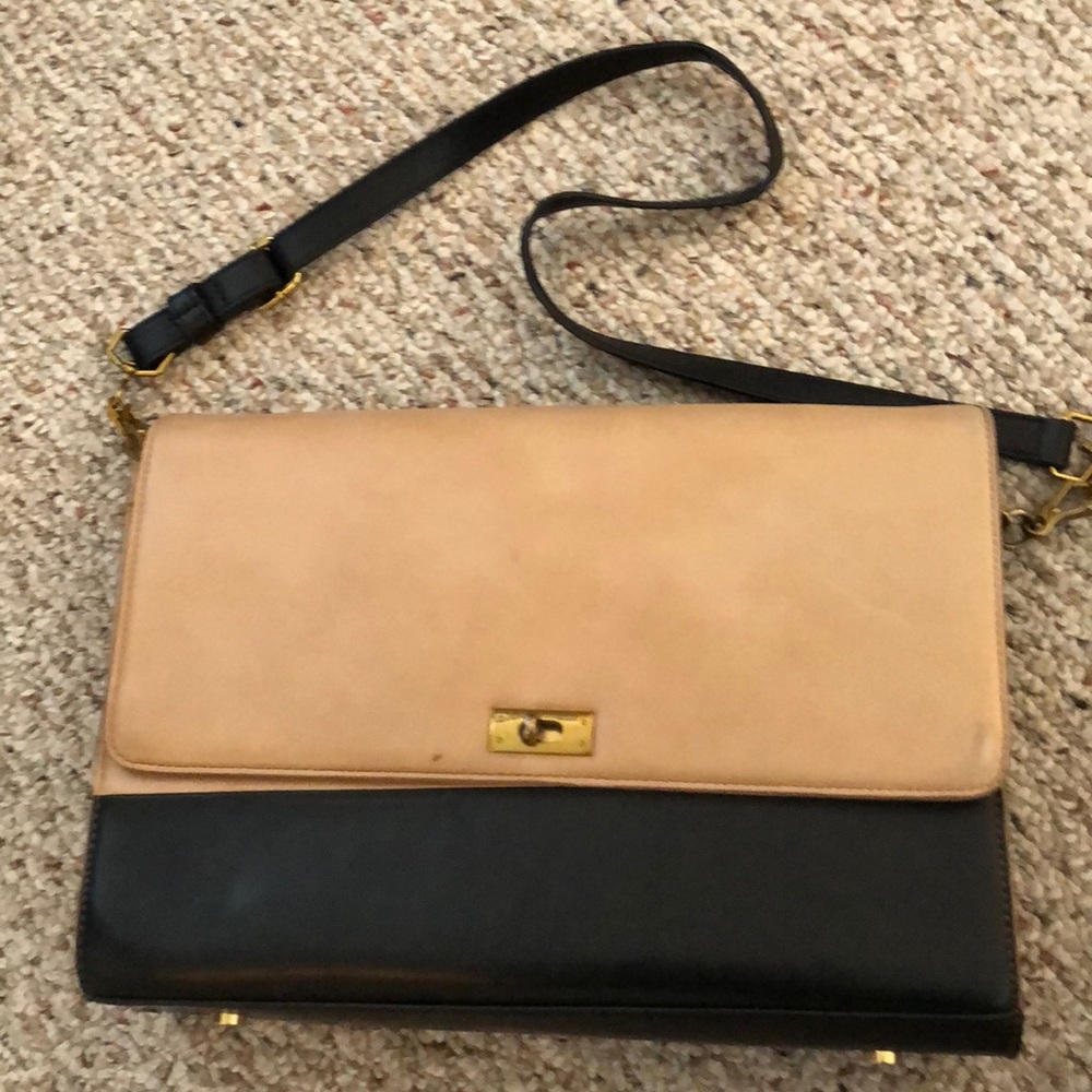 Jcrew color block leather bag